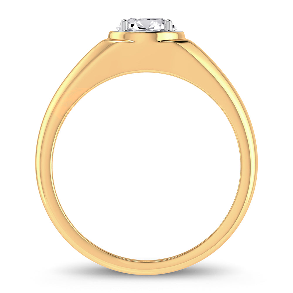 14K 1.00CT Lab Grown Diamond Mens Ring