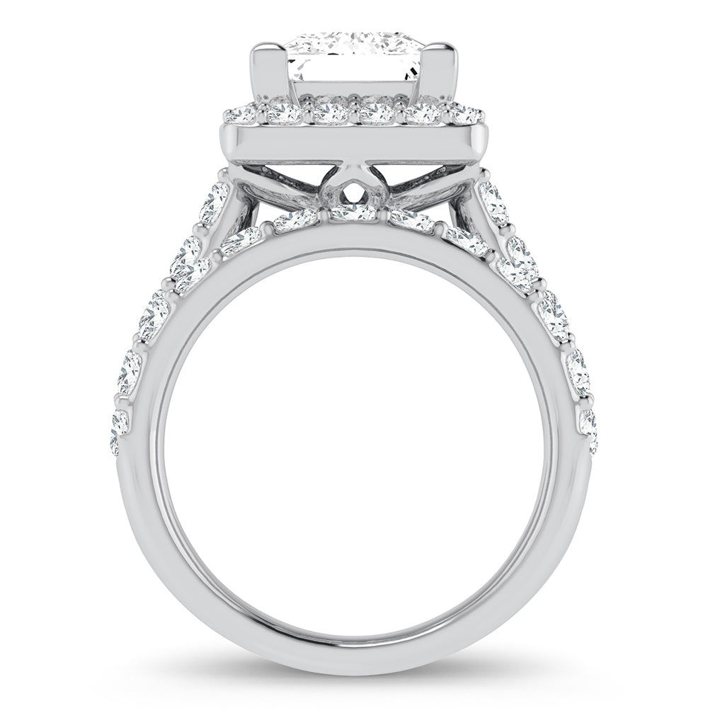 14K 5.00CT Certified Lab Grown Diamond Bridal Ring