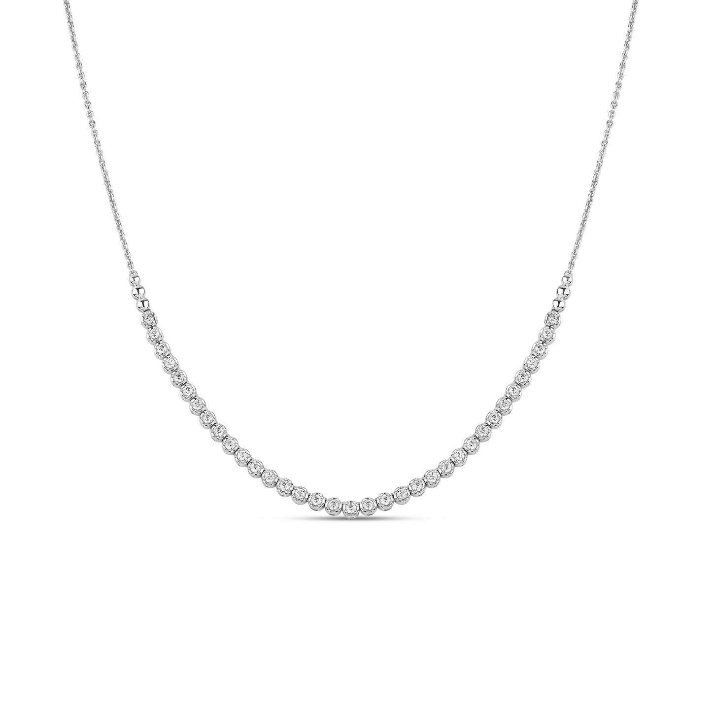 14K 1.00CT Certified Lab Grown Diamond Necklace