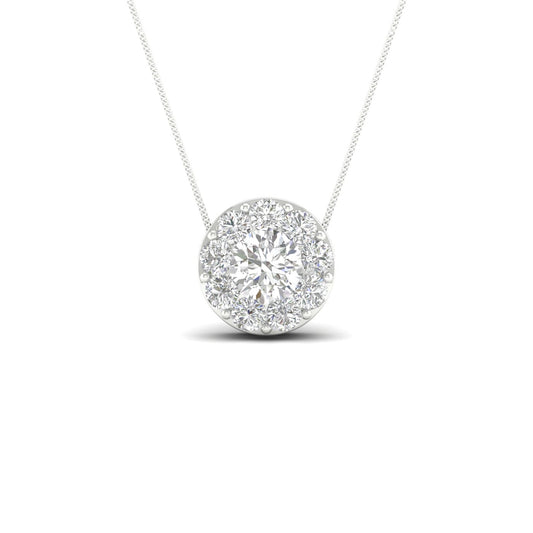 14K 1.00CT Lab Diamond Pendant