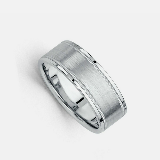 $949 Men’s 14KW 8mm Polished/Brushed Wedding Band (Reg $1995)