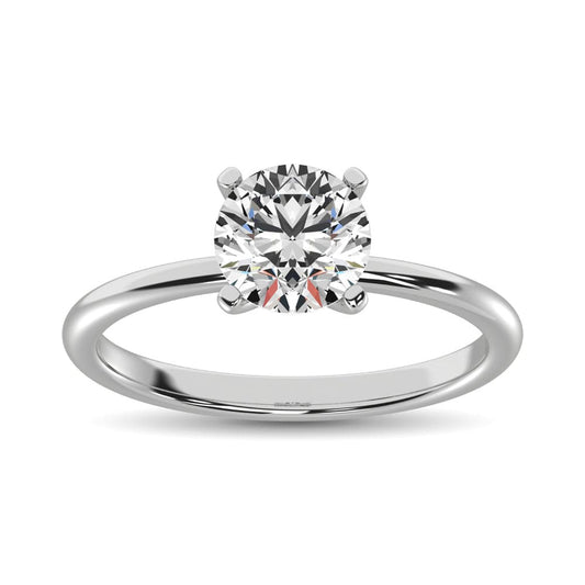 14K White Gold Lab Grown Diamond 1 1/2 Ct.Tw. IGI Certified CVD VS1+ G+ Solitaire Ring (Available in 0.50ctw to 7ctw)