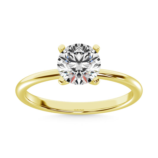 14K Yellow Gold Lab Grown Diamond 2 Ct.Tw. IGI Certified CVD VS1+ G+ Solitaire Ring (Available in 0.50ctw to 7ctw)