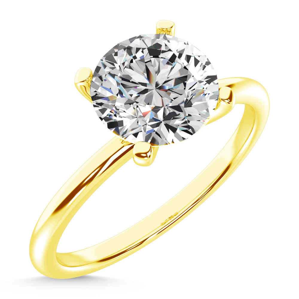 14K Yellow Gold Lab Grown Diamond 1 Ct.Tw. IGI Certified CVD VS1+ G+ Solitaire Ring (Available in 0.50ctw to 7ctw)