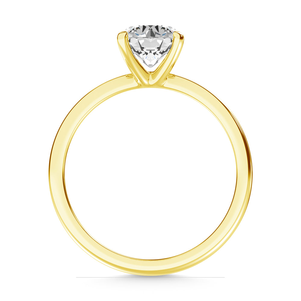 14K Yellow Gold Lab Grown Diamond 1 Ct.Tw. IGI Certified CVD VS1+ G+ Solitaire Ring (Available in 0.50ctw to 7ctw)