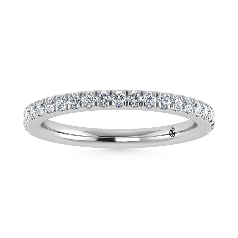 14K White Gold Lab Grown Diamond 1/2 Ct.Tw. Wedding Band