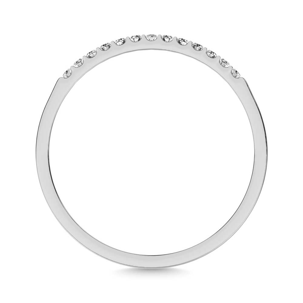14K White Gold Lab Grown Diamond 1/5 Ct.Tw. Ladies Machine Band