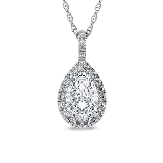 14K White Gold Labgrown Diamond 2 1/3 Ct.Tw. Fashion Pendant