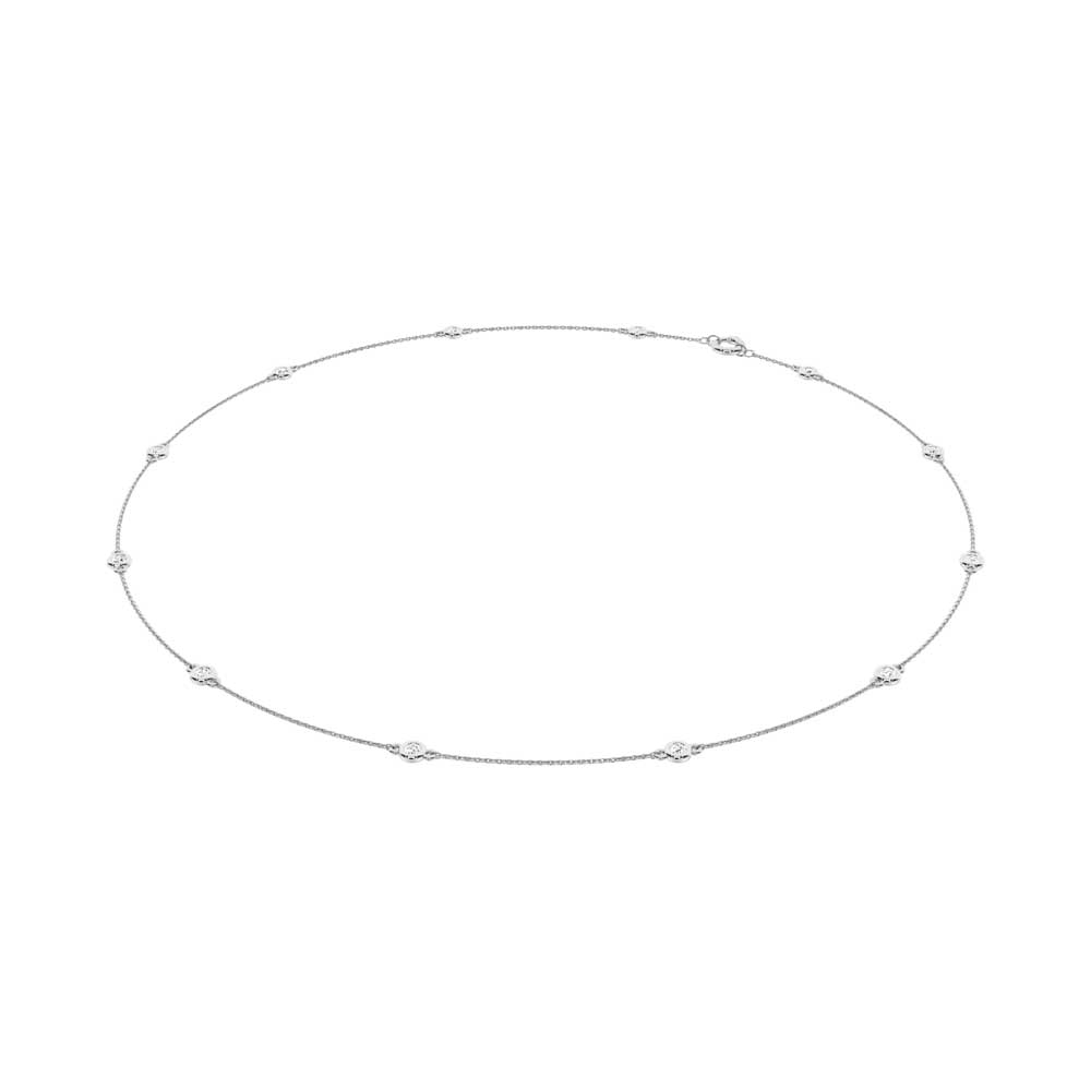 14K White Gold Lab Grown Diamond 1 Ct.Tw. Fashion Necklace