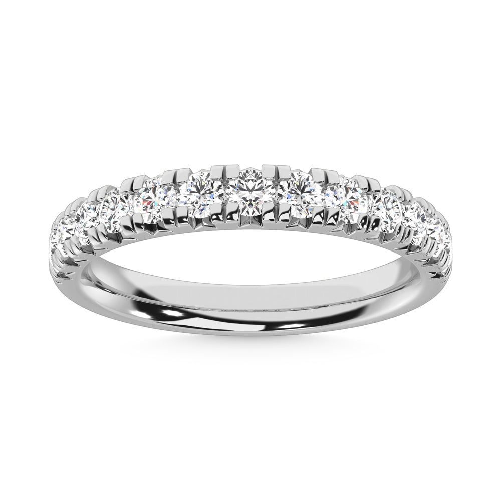 14K White Gold Lab Grown Diamond 1 Ct.Tw. Micropave Band