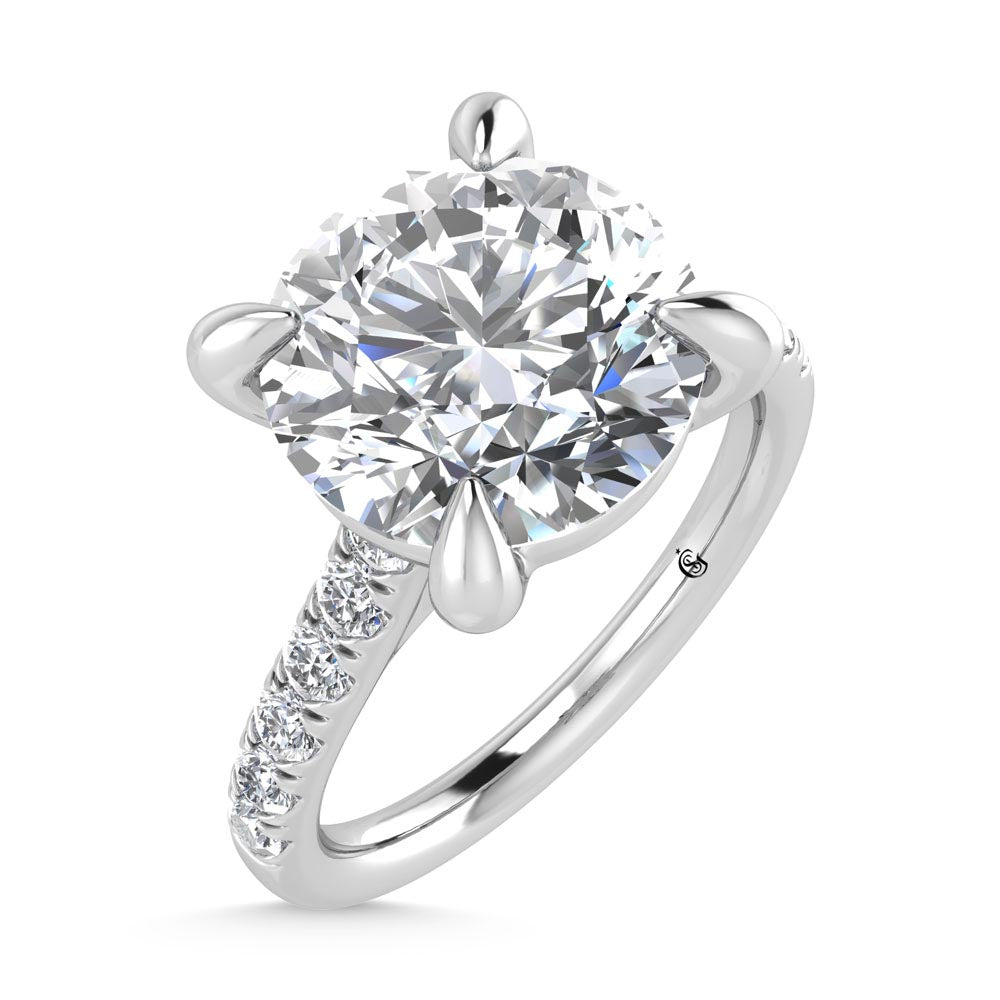 14K White Gold Labgrown Diamond 3 1/3 Ct.Tw. Engagement Ring