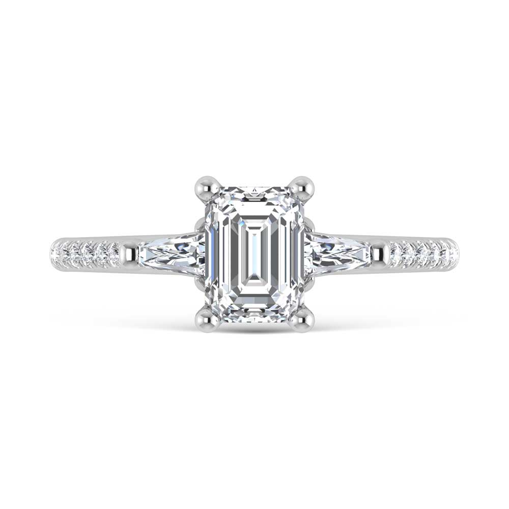 14K White Gold Lab Grown Diamond 1 1/4 Ct.Tw. Engagement Ring