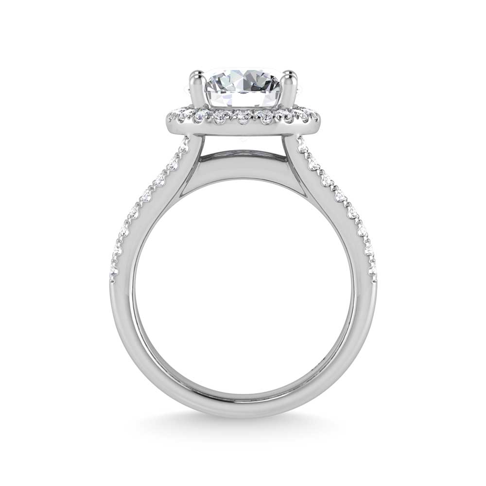 14K White Gold Lab Grown Diamond 4 5/8 Ct.Tw. Engagement Ring