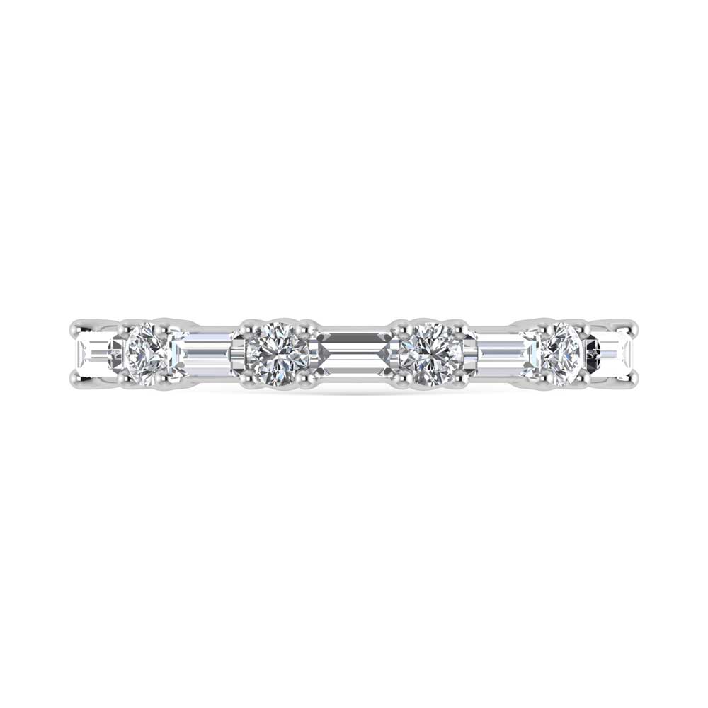 14K White Gold Lab Grown Diamond 5/8 Ct.Tw. Stackable Band