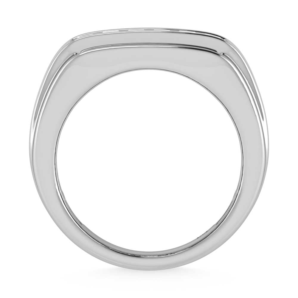 14K White Gold Lab Grown Diamond 1 7/8 Ct.Tw.  Diamond Mens Ring