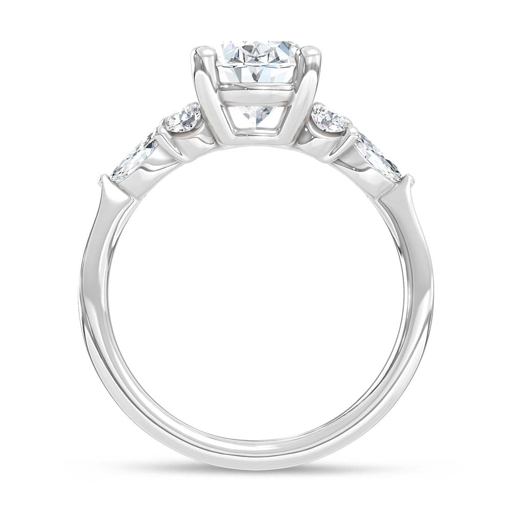 14K White Gold Lab Grown Diamond 2 1/2 Ct.T. Enagagement Ring