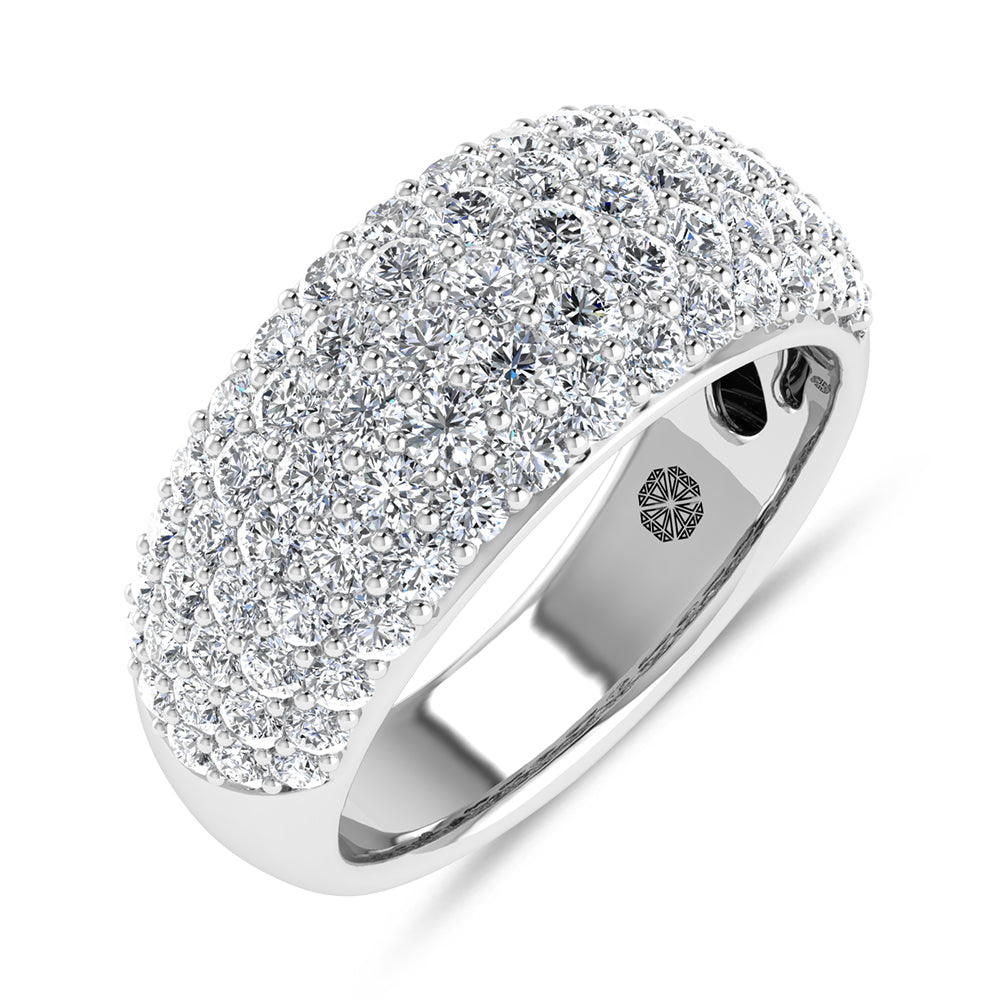 14K White Gold 3 Ct.Tw. Labgrown Diamond Fashion Band