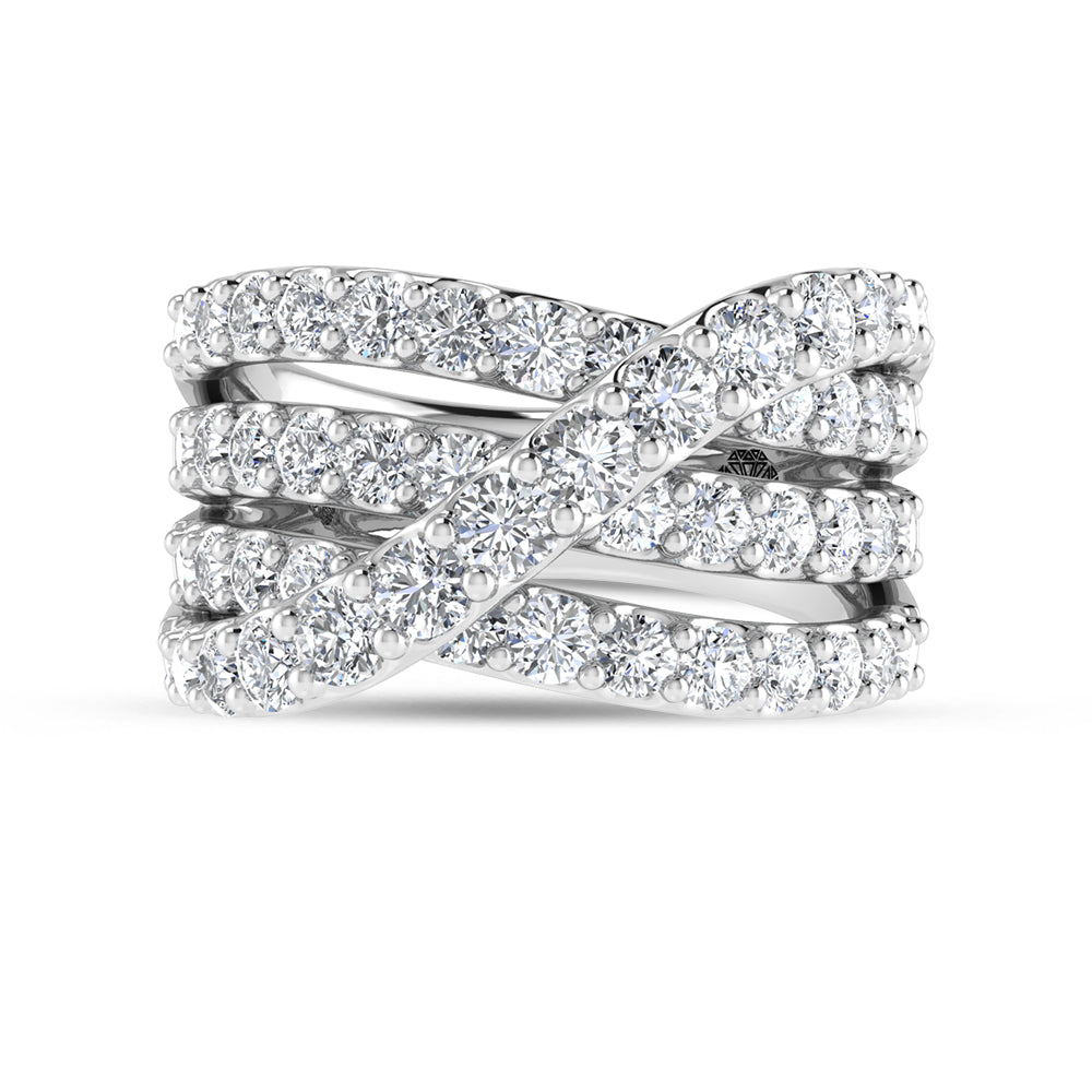 14K White Gold 2 1/2 Ct.Tw. Labgrown Diamond Fashion Band