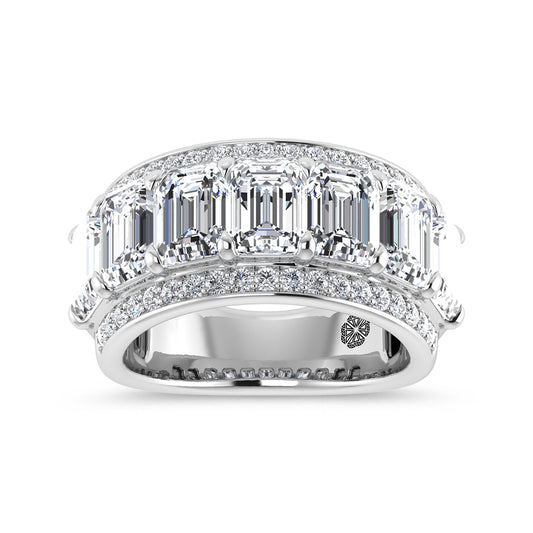 14K White Gold 5 5/8 Ct.Tw. Labgrown Diamond Fashion Band