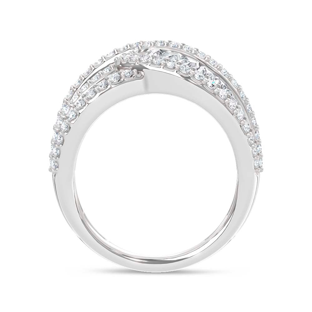 14K White Gold Lab Grown Diamond 2 3/4 Ct.Tw. Fashion Ring