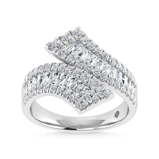 14K White Gold 2 Ct.Tw. Labgrown Diamond Fashion Ring
