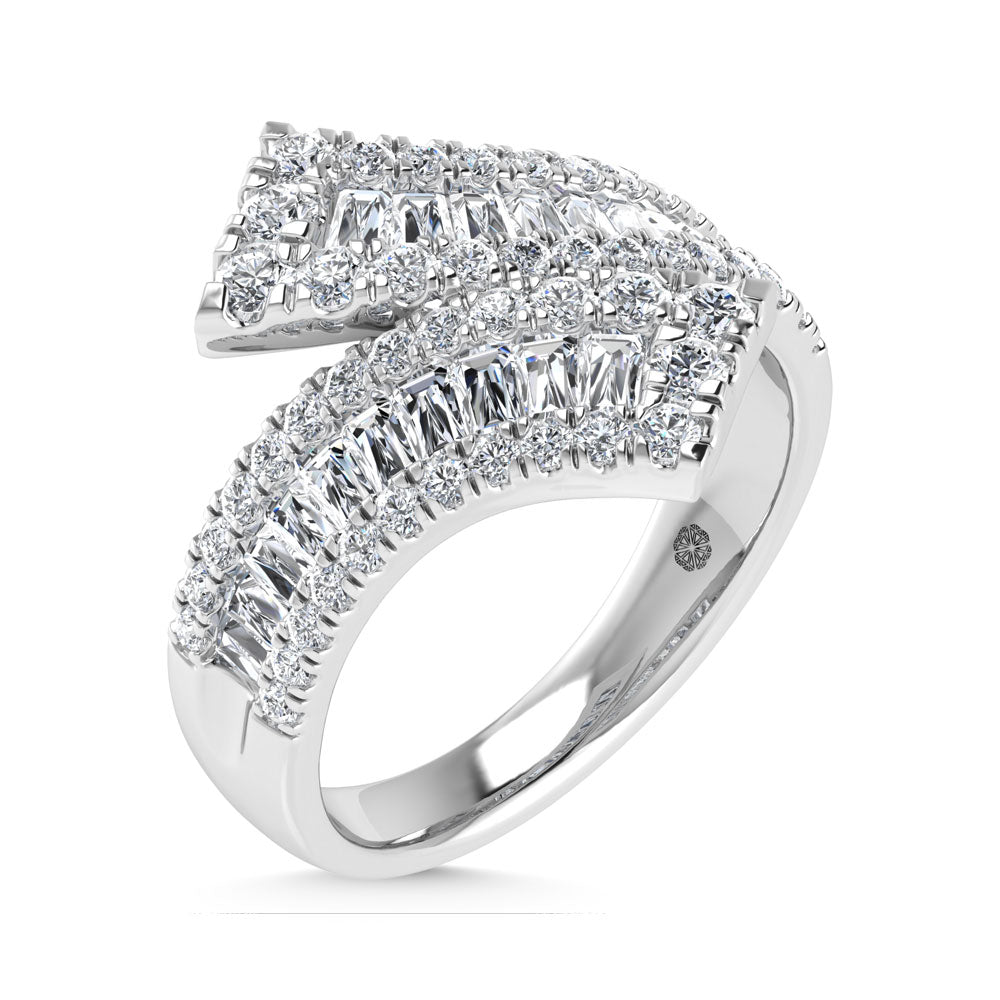 14K White Gold 2 Ct.Tw. Labgrown Diamond Fashion Ring