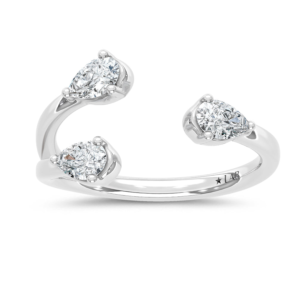 14K White Gold Lab Grown Diamond 1/2 Ct.Tw. Fashion Ring