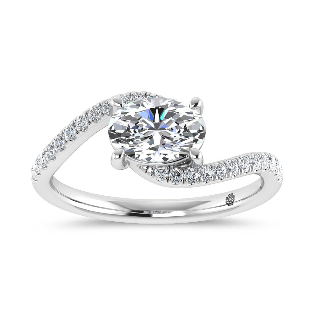 14K White Gold 1 1/6 Ct.Tw. Labgrown Diamond Fashion Ring