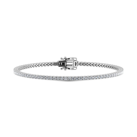 14K White Gold Lab Grown Diamond 15Ct.Tw. Tennis Bracelet (7 Inches)